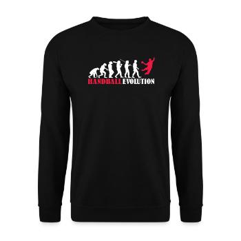 Accessoires de handball motif handball - Sweat-shirt Unisexe - noir - Devant - Alina (178cm) & Michal (187cm)