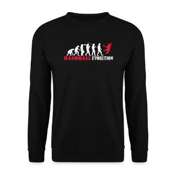 Accessoires de handball motif handball - Sweat-shirt Unisexe - noir - Devant - Alina (178cm) & Michal (187cm)