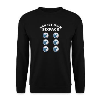 Handball Zubehör handballer Motiv - Unisex Pullover - Schwarz - Vorne - Alina (178cm) & Michal (187cm)