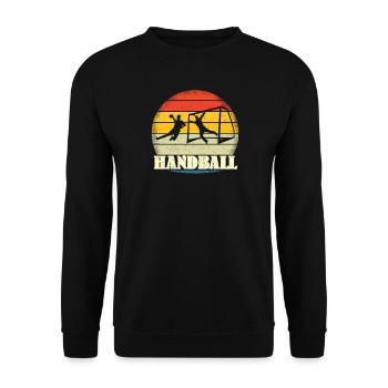 Accessoires de handball motif handball - Sweat-shirt Unisexe - noir - Devant - Alina (178cm) & Michal (187cm)