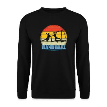 Accessoires de handball motif handball - Sweat-shirt Unisexe - noir - Devant - Alina (178cm) & Michal (187cm)