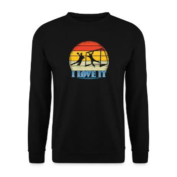 Accessoires de handball motif handball - Sweat-shirt Unisexe - noir - Devant - Alina (178cm) & Michal (187cm)