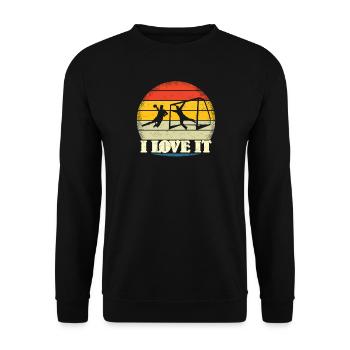 Accessoires de handball motif handball - Sweat-shirt Unisexe - noir - Devant - Alina (178cm) & Michal (187cm)