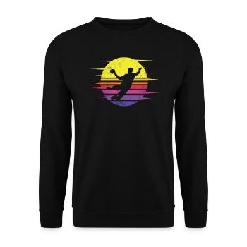 Accessoires de handball motif handball - Sweat-shirt Unisexe - noir - Devant - Alina (178cm) & Michal (187cm)