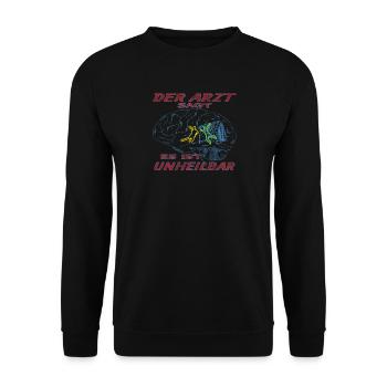 Handball Zubehör handballer Motiv - Unisex Pullover - Schwarz - Vorne - Alina (178cm) & Michal (187cm)
