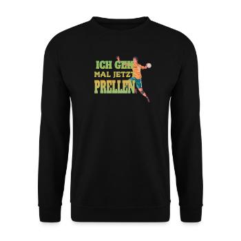 Handball Zubehör handballer Motiv - Unisex Pullover - Schwarz - Vorne - Alina (178cm) & Michal (187cm)