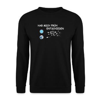 Handball Zubehör handballer Motiv - Unisex Pullover - Schwarz - Vorne - Alina (178cm) & Michal (187cm)
