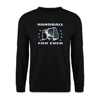 Accessoires de handball motif handball - Sweat-shirt Unisexe - noir - Devant - Alina (178cm) & Michal (187cm)