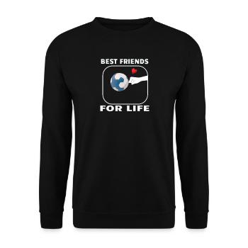 Accessoires de handball motif handball - Sweat-shirt Unisexe - noir - Devant - Alina (178cm) & Michal (187cm)