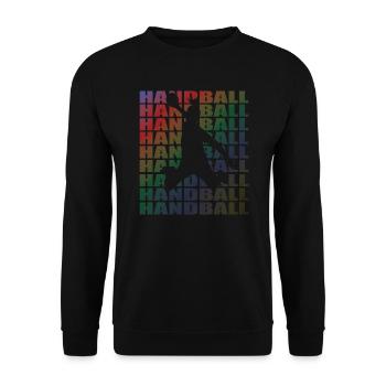 Accessoires de handball motif handball - Sweat-shirt Unisexe - noir - Devant - Alina (178cm) & Michal (187cm)