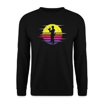 DIY Gift Idea Craftsmen - Unisex Sweatshirt - black - Front - Alina (178cm) & Michal (187cm)