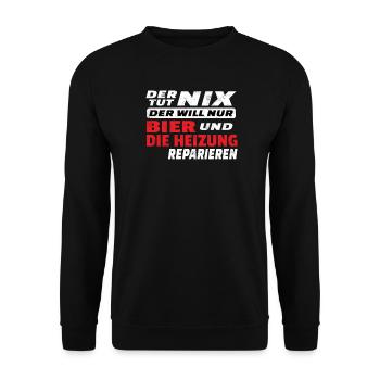 Artisans d’idées cadeaux DIY - Sweat-shirt Unisexe - noir - Devant - Alina (178cm) & Michal (187cm)