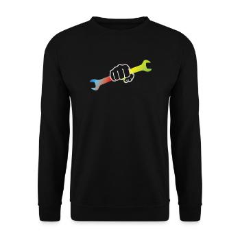 Artisans d’idées cadeaux DIY - Sweat-shirt Unisexe - noir - Devant - Alina (178cm) & Michal (187cm)