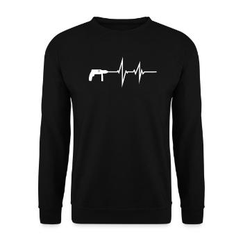 Artisans d’idées cadeaux DIY - Sweat-shirt Unisexe - noir - Devant - Alina (178cm) & Michal (187cm)