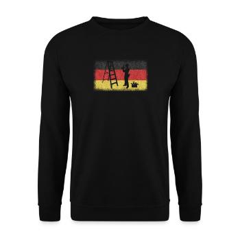 Artisans d’idées cadeaux DIY - Sweat-shirt Unisexe - noir - Devant - Alina (178cm) & Michal (187cm)