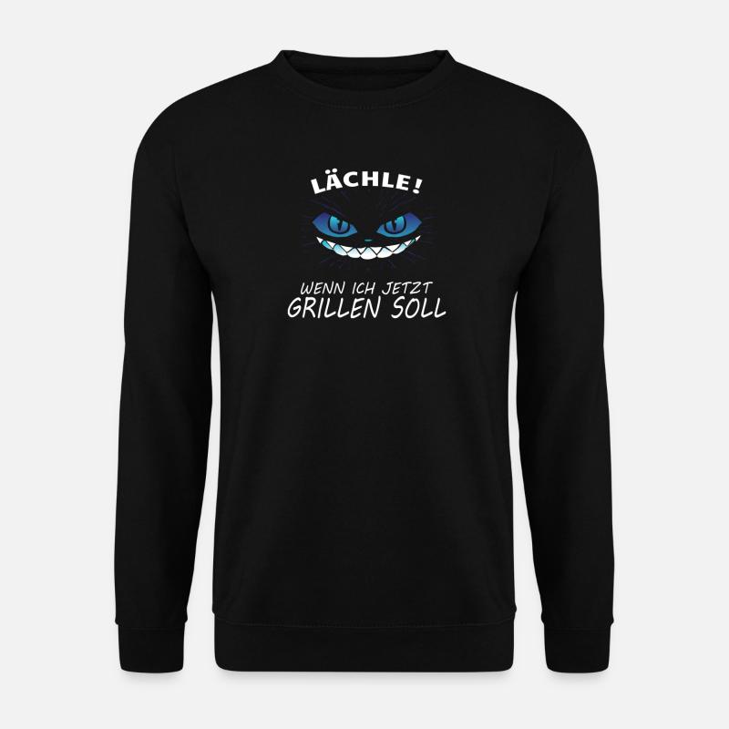Grillen und Camper Geschenkidee - Unisex Pullover - Schwarz