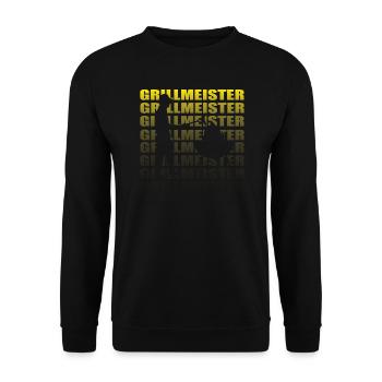 Grillen und Camper Geschenkidee - Unisex Pullover - Schwarz - Vorne - Alina (178cm) & Michal (187cm)