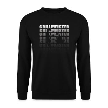 Grillen und Camper Geschenkidee - Unisex Pullover - Schwarz - Vorne - Alina (178cm) & Michal (187cm)