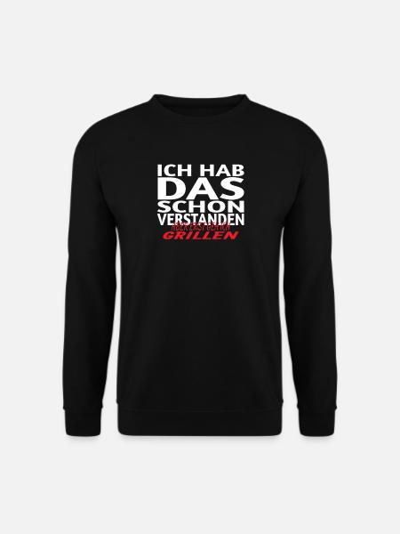 Grillen und Camper Geschenkidee - Unisex Pullover - Schwarz