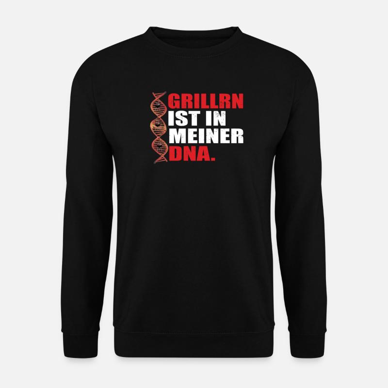 Grillen und Camper Geschenkidee - Unisex Pullover - Schwarz