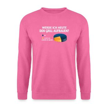 Grillen und Camper Geschenkidee - Unisex Pullover - Pink - Vorne