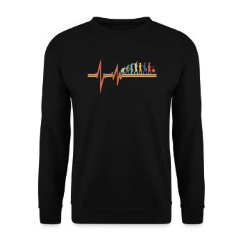 Idée de barbecue et de cadeau de camping-car - Sweat-shirt Unisexe - noir - Devant - Alina (178cm) & Michal (187cm)
