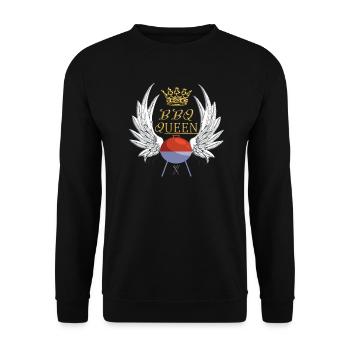 Idée de barbecue et de cadeau de camping-car - Sweat-shirt Unisexe - noir - Devant - Alina (178cm) & Michal (187cm)