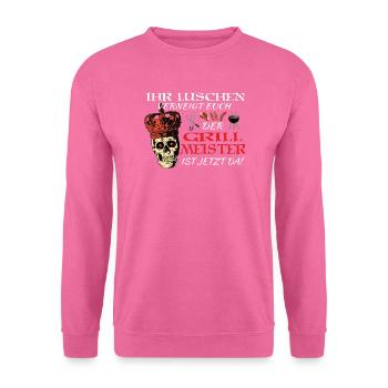 Grillen und Camper Geschenkidee - Unisex Pullover - Pink - Vorne