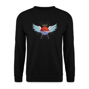 Idée de barbecue et de cadeau de camping-car - Sweat-shirt Unisexe - noir - Devant - Alina (178cm) & Michal (187cm)