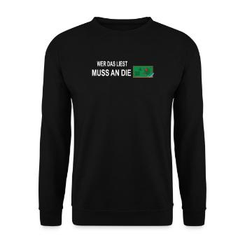 Lehrer Zubehör für deinen Humor - Unisex Pullover - Schwarz - Vorne - Alina (178cm) & Michal (187cm)