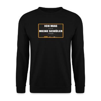 Lehrer Zubehör für deinen Humor - Unisex Pullover - Schwarz - Vorne - Alina (178cm) & Michal (187cm)