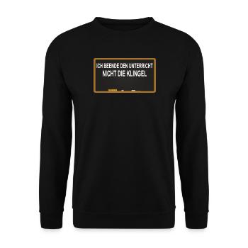 Lehrer Zubehör für deinen Humor - Unisex Pullover - Schwarz - Vorne - Alina (178cm) & Michal (187cm)