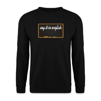 Accessoires pour enseignants pour votre humour - Sweat-shirt Unisexe - noir - Devant - Alina (178cm) & Michal (187cm)