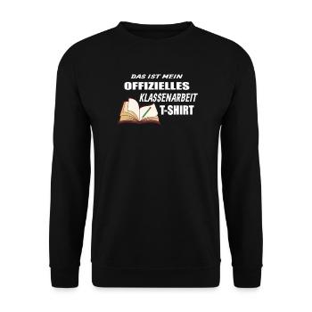 Lehrer Zubehör für deinen Humor - Unisex Pullover - Schwarz - Vorne - Alina (178cm) & Michal (187cm)