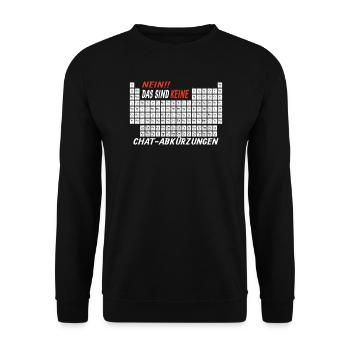 Lehrer Zubehör für deinen Humor - Unisex Pullover - Schwarz - Vorne - Alina (178cm) & Michal (187cm)