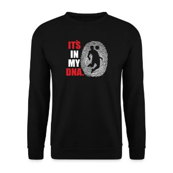 Fußballzubehör Geschenkidee Fußballfan - Unisex Pullover - Schwarz - Vorne - Alina (178cm) & Michal (187cm)