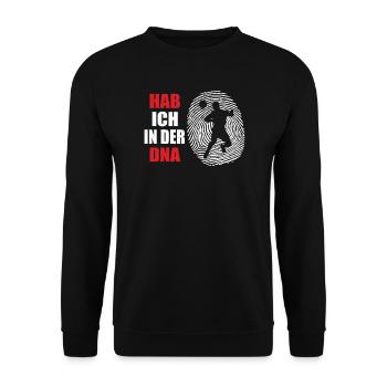 Fußballzubehör Geschenkidee Fußballfan - Unisex Pullover - Schwarz - Vorne - Alina (178cm) & Michal (187cm)