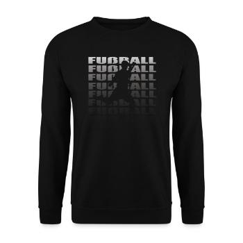 Fußballzubehör Geschenkidee Fußballfan - Unisex Pullover - Schwarz - Vorne - Alina (178cm) & Michal (187cm)