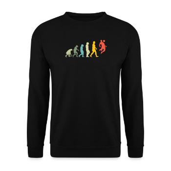 Football Accessories Gift Idea Football Fan - Unisex Sweatshirt - black - Front - Alina (178cm) & Michal (187cm)