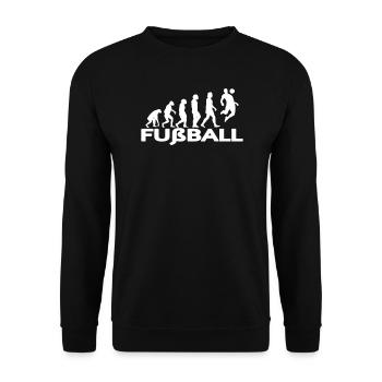 Fußballzubehör Geschenkidee Fußballfan - Unisex Pullover - Schwarz - Vorne - Alina (178cm) & Michal (187cm)