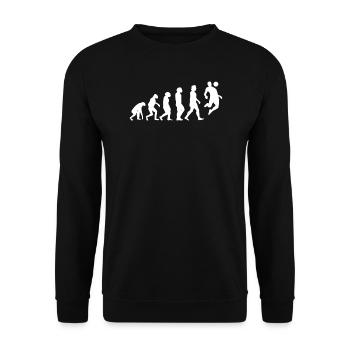 Football Accessories Gift Idea Football Fan - Unisex Sweatshirt - black - Front - Alina (178cm) & Michal (187cm)