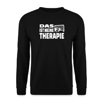 Fußballzubehör Geschenkidee Fußballfan - Unisex Pullover - Schwarz - Vorne - Alina (178cm) & Michal (187cm)