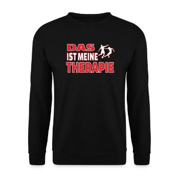 Fußballzubehör Geschenkidee Fußballfan - Unisex Pullover - Schwarz - Vorne - Alina (178cm) & Michal (187cm)