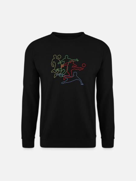 Fußballzubehör Geschenkidee Fußballfan - Unisex Pullover - Schwarz