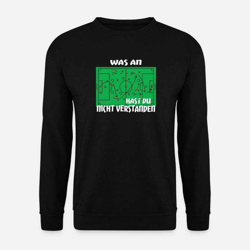 Fußballzubehör Geschenkidee Fußballfan - Unisex Pullover - Schwarz