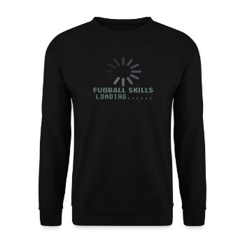 Fußballzubehör Geschenkidee Fußballfan - Unisex Pullover - Schwarz - Vorne - Alina (178cm) & Michal (187cm)