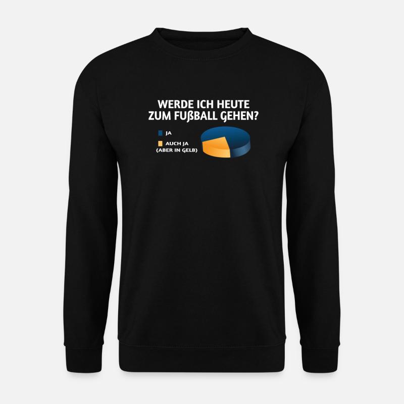 Fußballzubehör Geschenkidee Fußballfan - Unisex Pullover - Schwarz