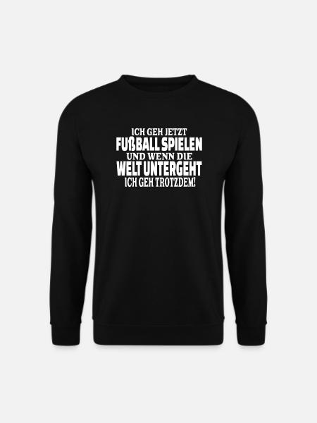 Fußballzubehör Geschenkidee Fußballfan - Unisex Pullover - Schwarz