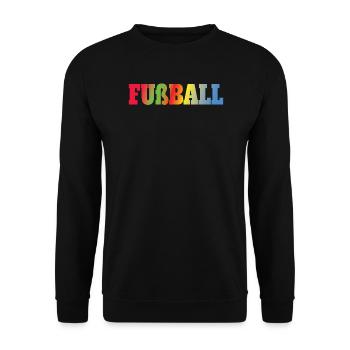 Fußballzubehör Geschenkidee Fußballfan - Unisex Pullover - Schwarz - Vorne - Alina (178cm) & Michal (187cm)