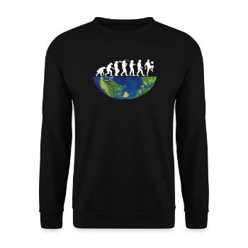 Football Accessories Gift Idea Football Fan - Unisex Sweatshirt - black - Front - Alina (178cm) & Michal (187cm)